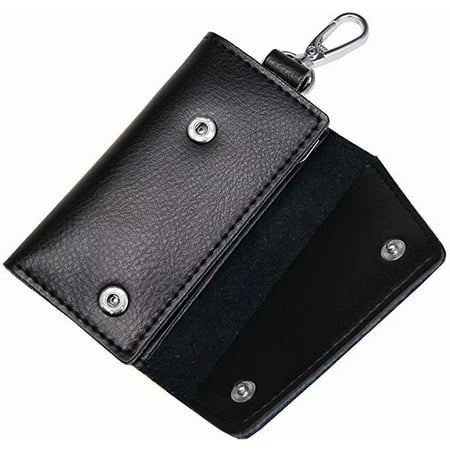 DEYYA Unicorn Leather Key Case Wallets Unisex Keychain Key Holder with 6 Hooks Snap Closure 